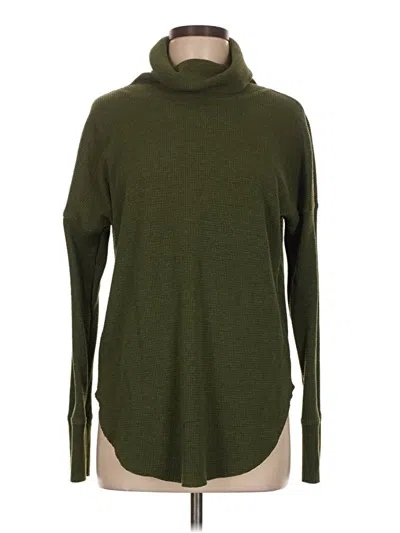 Pre-owned The Group By Babaton Long Sleeve Turtleneck In Green