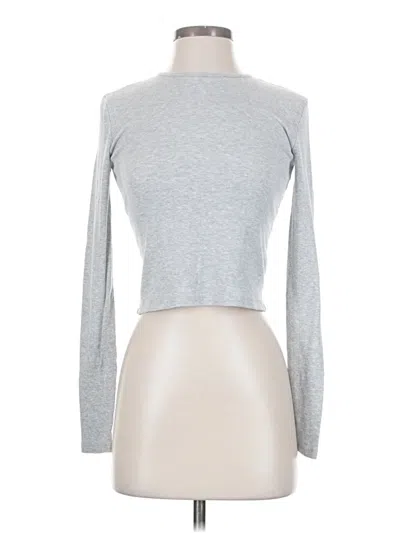Pre-owned The Group By Babaton Long Sleeve Turtleneck In Silver