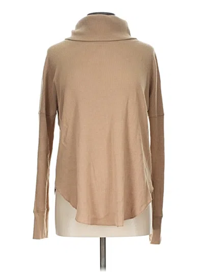 Pre-owned The Group By Babaton Long Sleeve Turtleneck In Tan