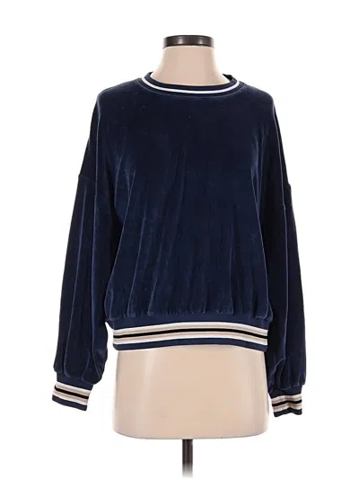 Pre-owned The Group By Babaton Pullover Sweater In Blue