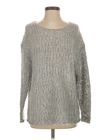 Pre-owned The Group By Babaton Pullover Sweater In Silver