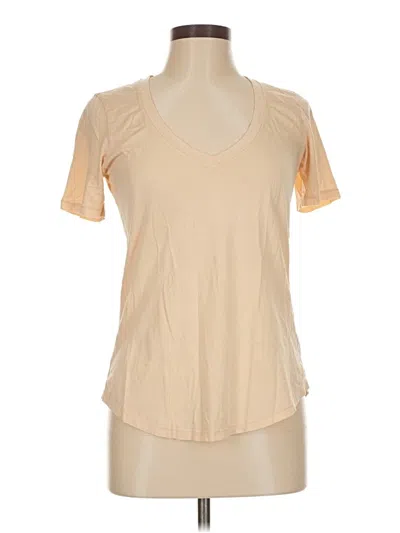 Pre-owned The Group By Babaton Short Sleeve T-shirt In Brown
