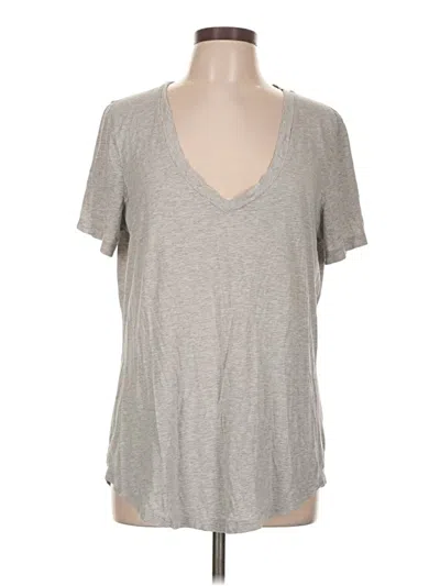 Pre-owned The Group By Babaton Short Sleeve T-shirt In Gray