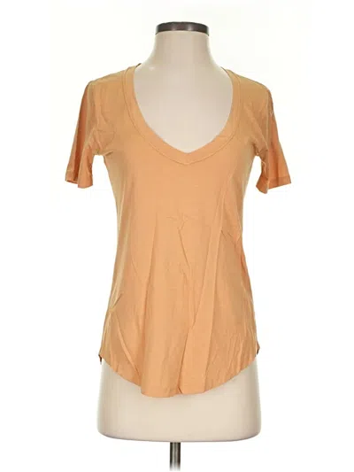 Pre-owned The Group By Babaton Short Sleeve T-shirt In Tan