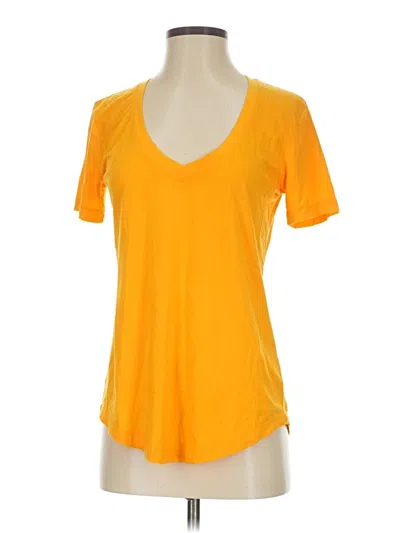 Pre-owned The Group By Babaton Short Sleeve T-shirt In Yellow