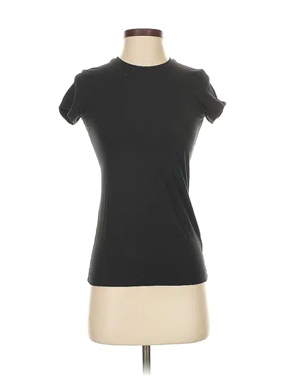 Pre-owned The Group By Babaton Short Sleeve Turtleneck In Black