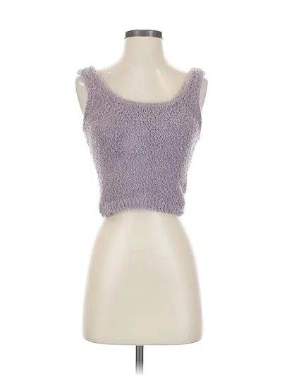 Pre-owned The Group By Babaton Sleeveless Top Purple Sweetheart Neckline Tops