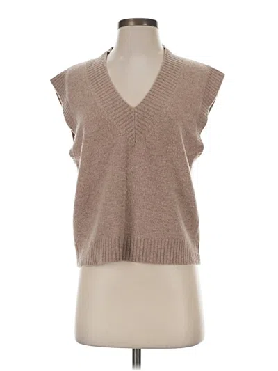 Pre-owned The Group By Babaton Sweater Vest In Tan