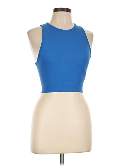 Pre-owned The Group By Babaton Tank Top Blue Halter Neckline Tops