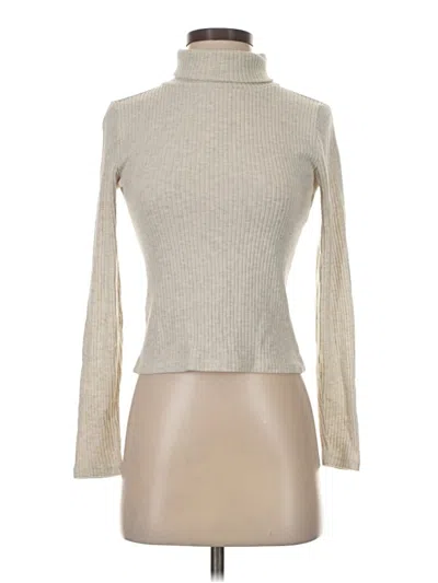 Pre-owned The Group By Babaton Turtleneck Sweater In Brown