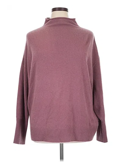 Pre-owned The Group By Babaton Turtleneck Sweater In Purple