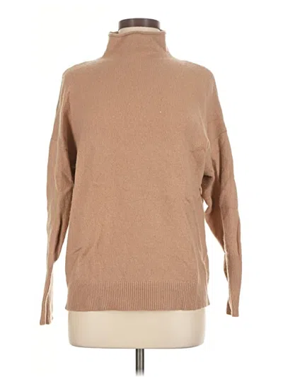 Pre-owned The Group By Babaton Turtleneck Sweater In Tan
