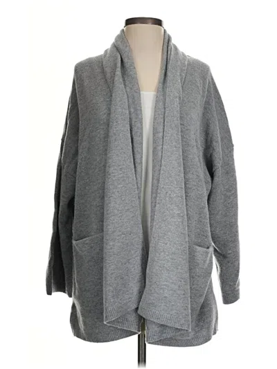 Pre-owned The Group By Babaton Wool Cardigan Sweater In Gray