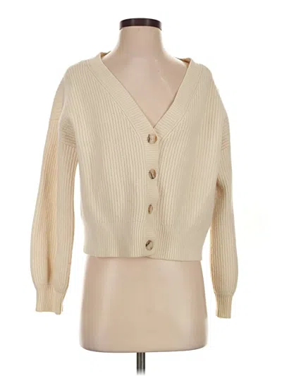 Pre-owned The Group By Babaton Wool Cardigan Sweater In Ivory