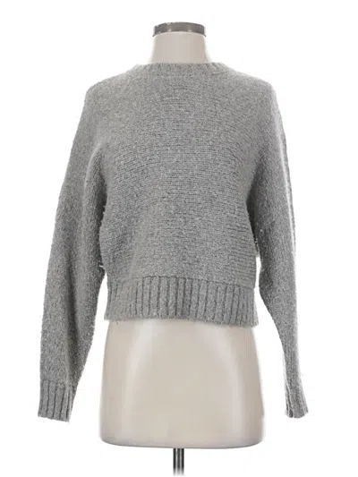 Pre-owned The Group By Babaton Wool Pullover Sweater In Gray