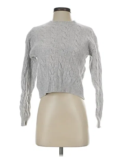 Pre-owned The Group By Babaton Wool Pullover Sweater In Gray