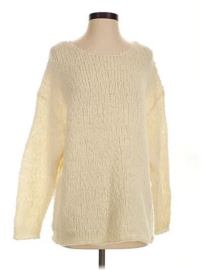 Pre-owned The Group By Babaton Wool Pullover Sweater In Ivory
