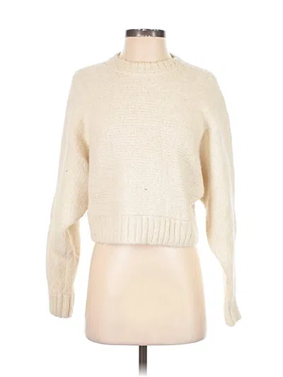 Pre-owned The Group By Babaton Wool Pullover Sweater In Ivory