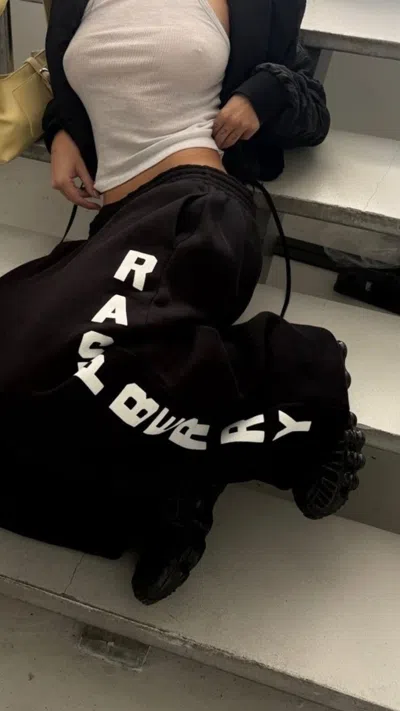 Pre-owned The Gv Gallery Gv Gallery Black Weekday Baggy Sweatpants Raspberry Hills