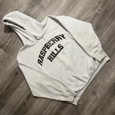 Pre-owned The Gv Gallery Gv Gallery Raspberry Hills Logo Hoodie In Gray