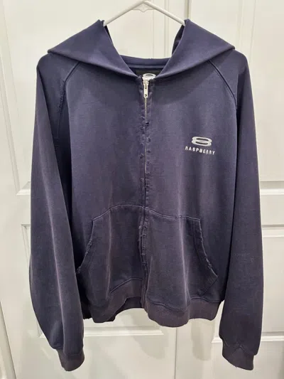 Pre-owned The Gv Gallery Gv Gallery Tank Zip Up Hoodie In Blue