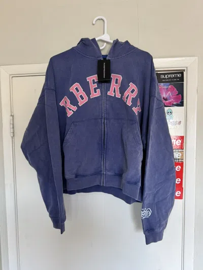Pre-owned The Gv Gallery Raspberry Hills Vip Zip Up Hoodie Size Large In Multi