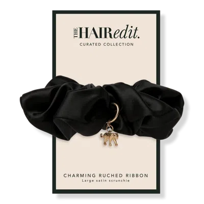 The Hair Edit Charming Ruched Ribbon Scrunchie