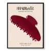 The Hair Edit Couture Chic Claw Clip - Red/cream In Multi