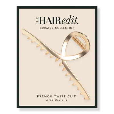 The Hair Edit Gold French Twist Claw Clip