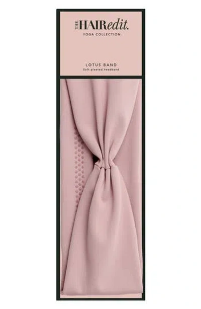 The Hair Edit Lotus Pleated Headband In Pink