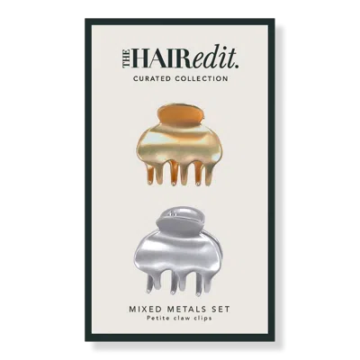 The Hair Edit Mixed Metals Mini Claw Clips Set