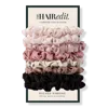 The Hair Edit Ruched Ribbon Skinny Satin Scrunchies Set - Multi-color In Multi