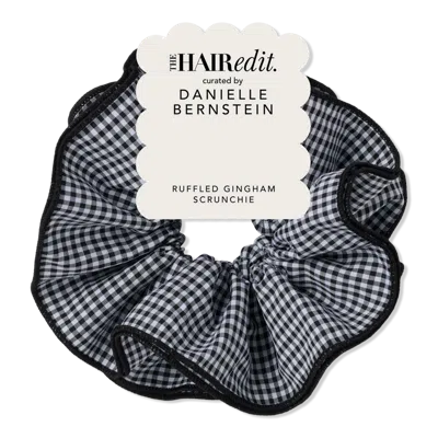 The Hair Edit Ruffled Gingham Oversized Scrunchie