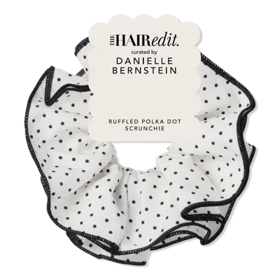 The Hair Edit Ruffled Polka Dot Oversized Scrunchie