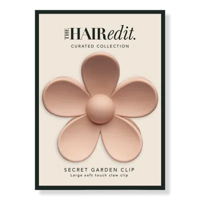 The Hair Edit Secret Garden Flower Claw Clip - Champagne In Gold
