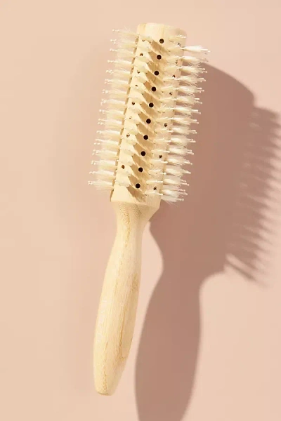 The Hair Edit Sleek Goddess Blow Dry & Shine Boar Bristle Round Brush In White