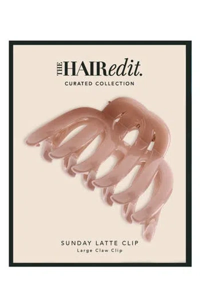 The Hair Edit Sunday Latte Claw Clip In Transparent