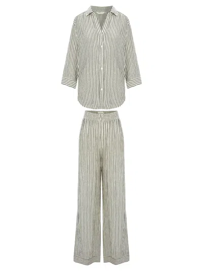 The Handloom Voyage Set - Black Stripes