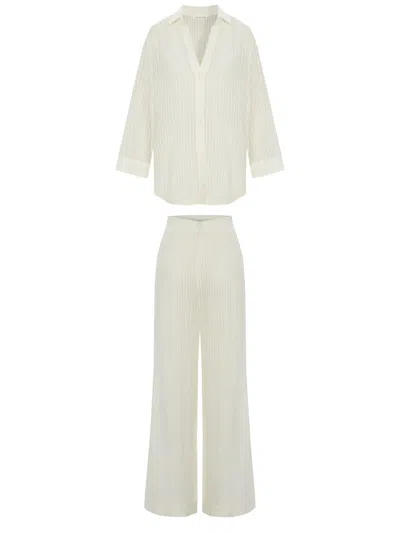 The Handloom Voyage Set - White Stripes