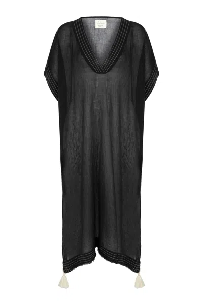 The Handloom Women's Ela Kaftan - Black