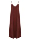 The Handloom Women's Red Lucid Flow Maxi Dress - Burgundy In Red