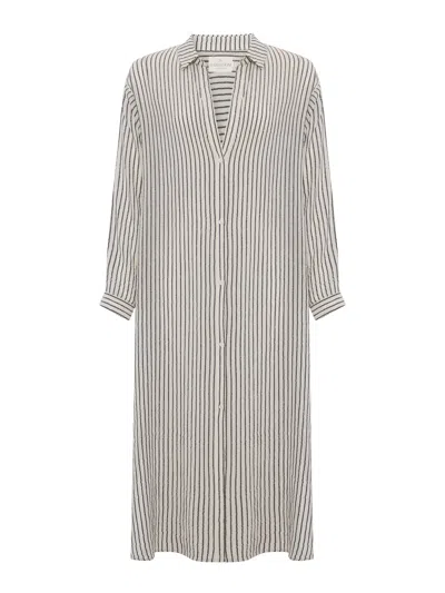 The Handloom Women's Voyage Shirt Dress - Black Stripes