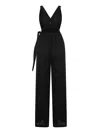 The Handloom Women's Wrap Your Way Jumpsuit - Black In Black