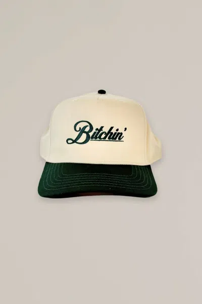 The Happiest B*tchin' Canvas Trucker Hat In Natural In White
