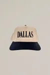 The Happiest Dallas Canvas Trucker Hat In Navy