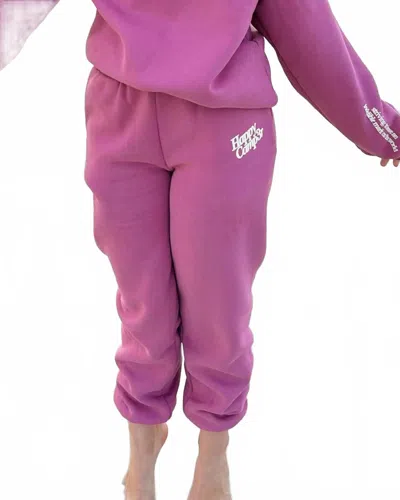 The Happy Camp3r Puff Series Sweatpants In Sugar Plum