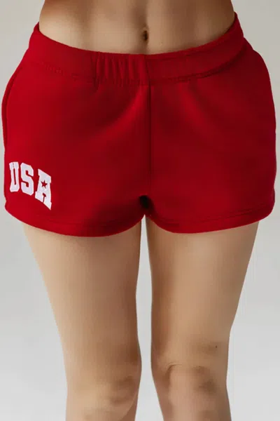 The Happy Camp3r Usa Core Shorts In Red