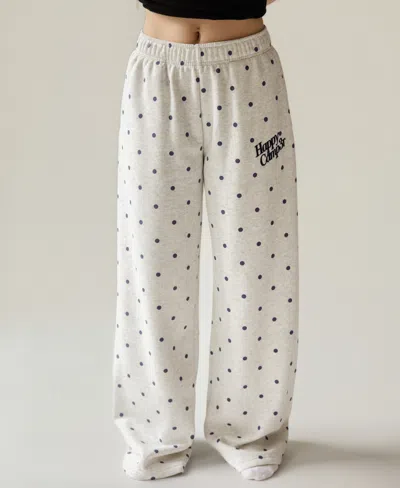 The Happy Camp3r Women's Wide Leg Pull-on Sweatpants In White