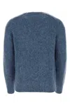 The Harmony Melange Blue Wool Sweater In Bluegrey