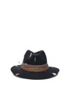 The Hat Gang Blue Wool Hat In Black